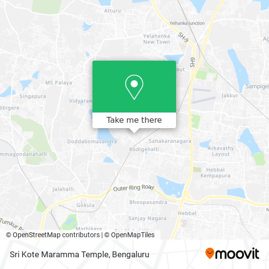 Sri Kote Maramma Temple map