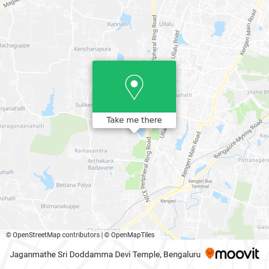Jaganmathe Sri Doddamma Devi Temple map