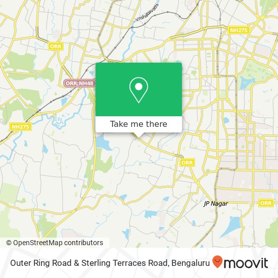 Outer Ring Road & Sterling Terraces Road map