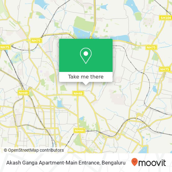 Akash Ganga Apartment-Main Entrance map