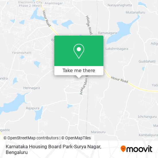 Karnataka Housing Board Park-Surya Nagar map
