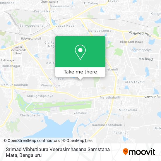 Srimad Vibhutipura Veerasimhasana Samstana Mata map