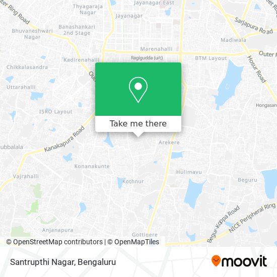 Santrupthi Nagar map