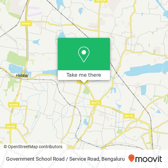 Government School Road / Service Road map