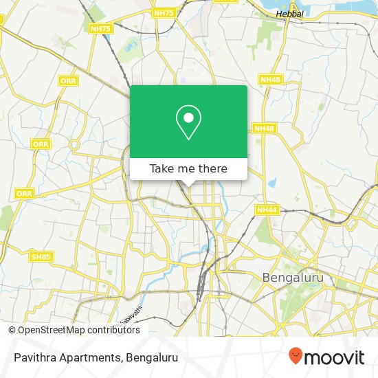 Pavithra Apartments map