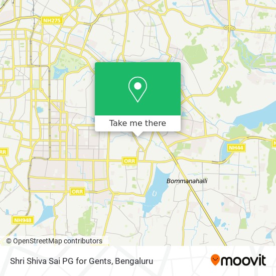 Shri Shiva Sai PG for Gents map