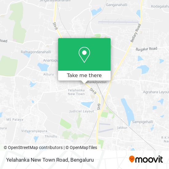 Yelahanka New Town Road map