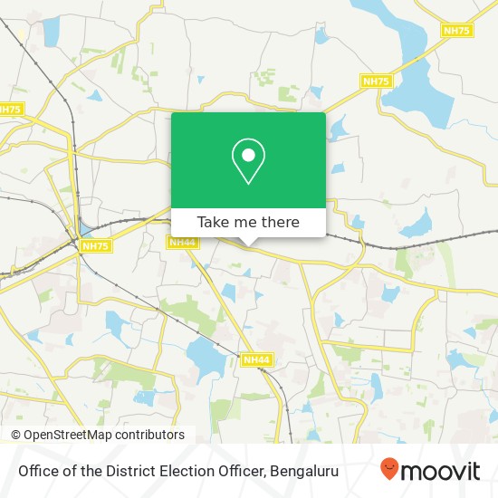 Office of the District Election Officer map