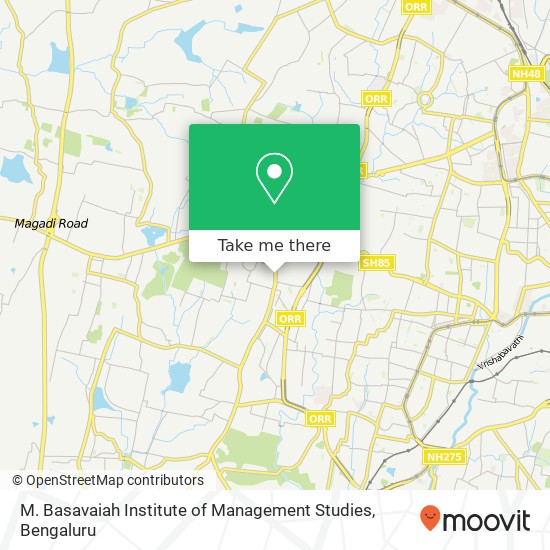 M. Basavaiah Institute of Management Studies map