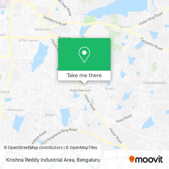 Krishna Reddy Industrial Area map
