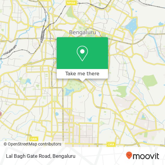 Lal Bagh Gate Road map