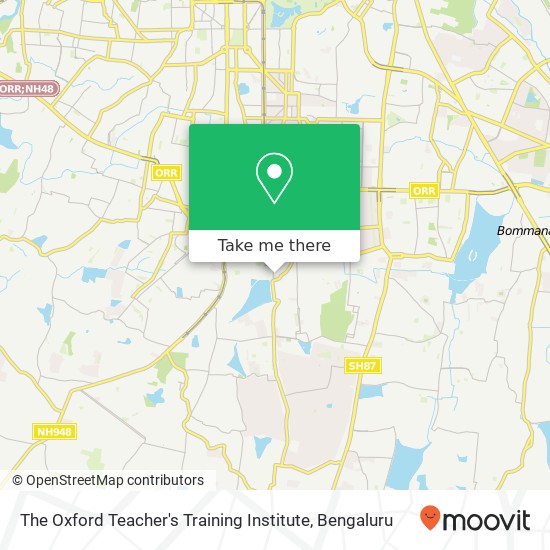The Oxford Teacher's Training Institute map