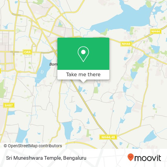 Sri Muneshwara Temple map