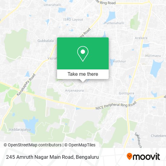 245 Amruth Nagar Main Road map