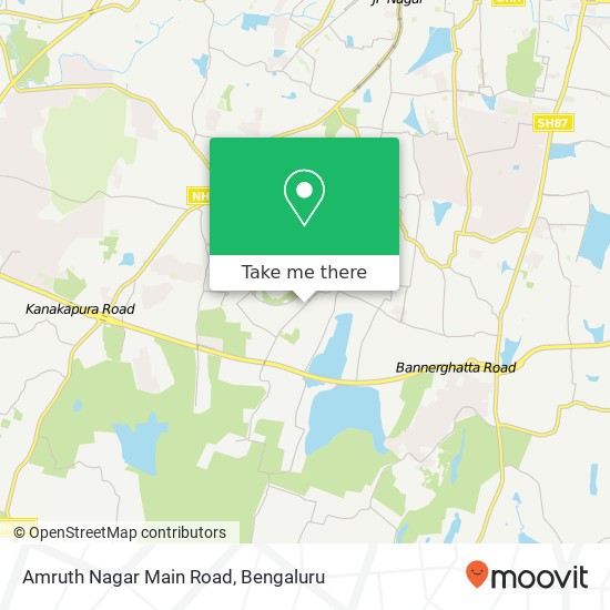 Amruth Nagar Main Road map