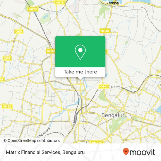 Matrix Financial Services map