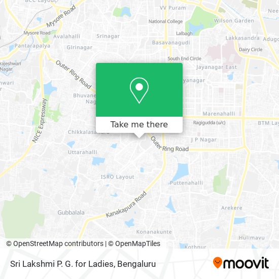 Sri Lakshmi P. G. for Ladies map