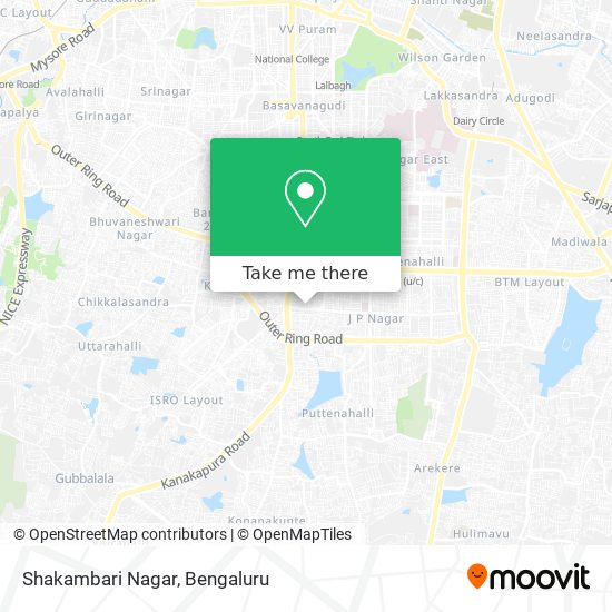 Shakambari Nagar map