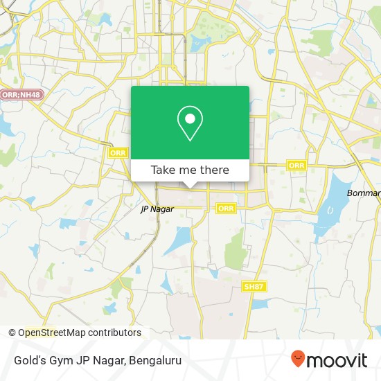 Gold's Gym JP Nagar map