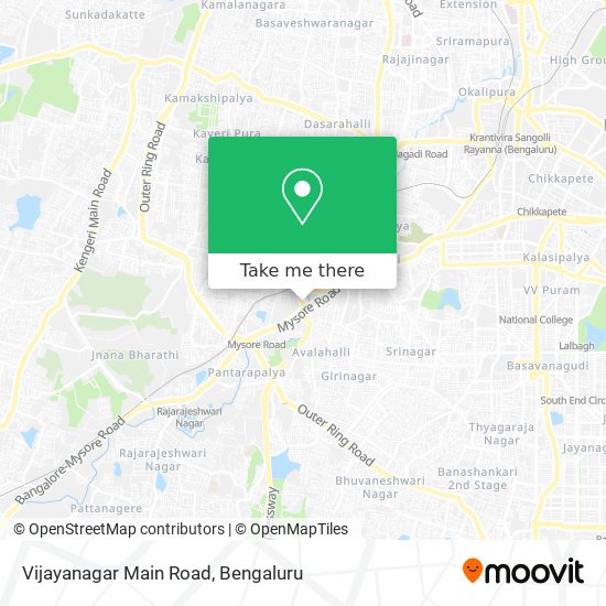 Vijayanagar Main Road map