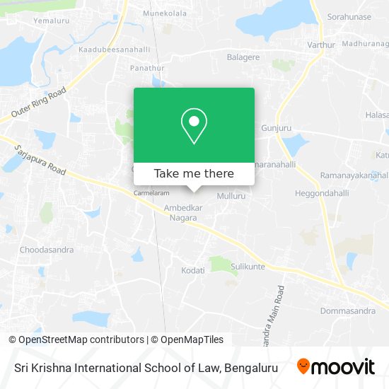 Sri Krishna International School of Law map