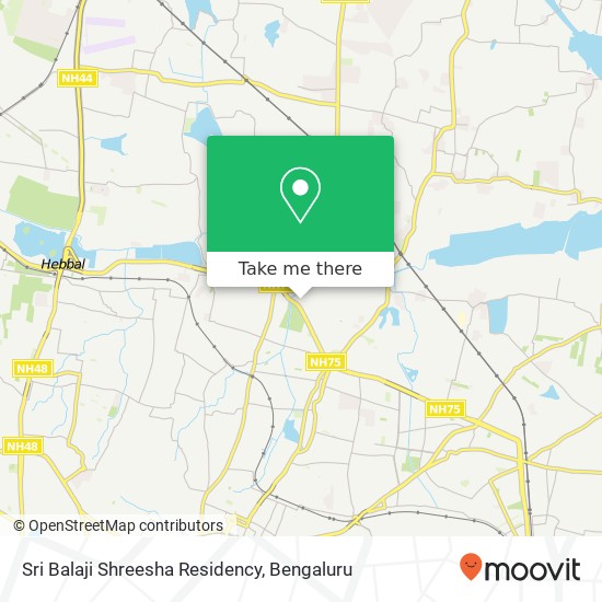 Sri Balaji Shreesha Residency map