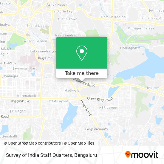 Survey of India Staff Quarters map