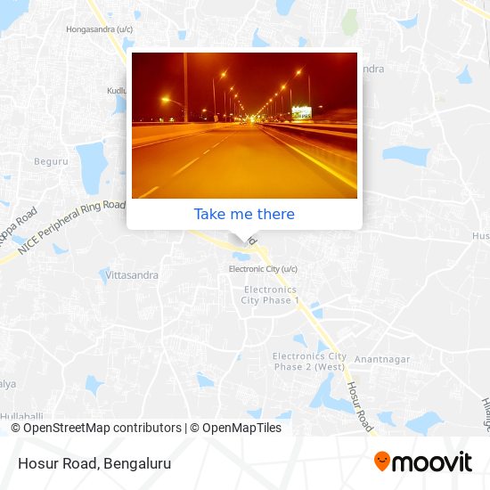 Hosur Road map