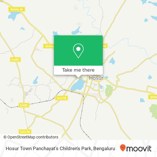 Hosur Town Panchayat's Children's Park map