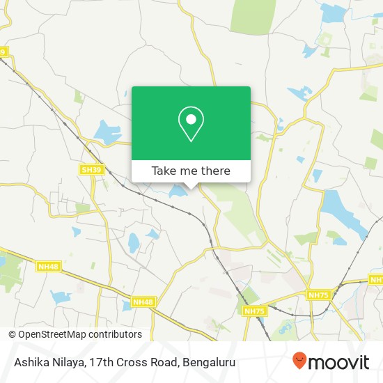 Ashika Nilaya, 17th Cross Road map