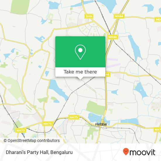 Dharani's Party Hall map