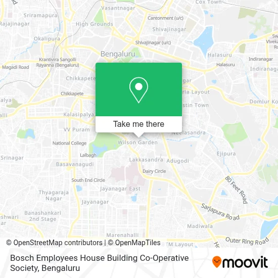 Bosch Employees House Building Co-Operative Society map