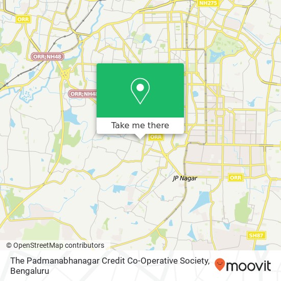 The Padmanabhanagar Credit Co-Operative Society map