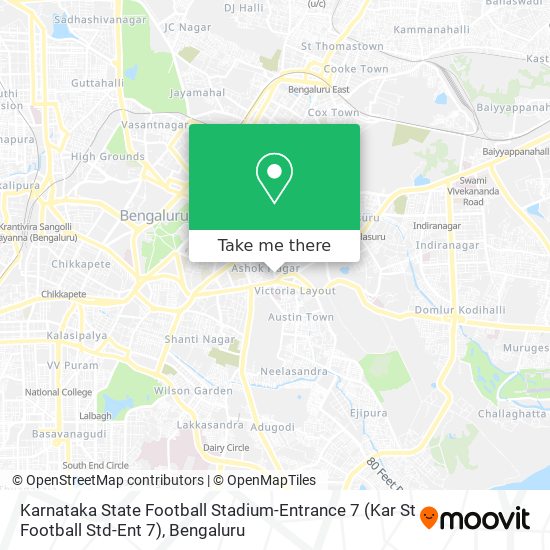 Karnataka State Football Stadium-Entrance 7 (Kar St Football Std-Ent 7) map
