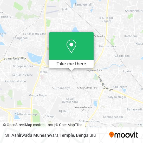 Sri Ashirwada Muneshwara Temple map