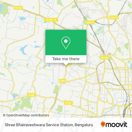 Shree Bhairaveshwara Service Station map