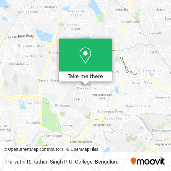 Parvathi R. Rathan Singh P. U. College map