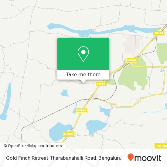 Gold Finch Retreat-Tharabanahalli Road map