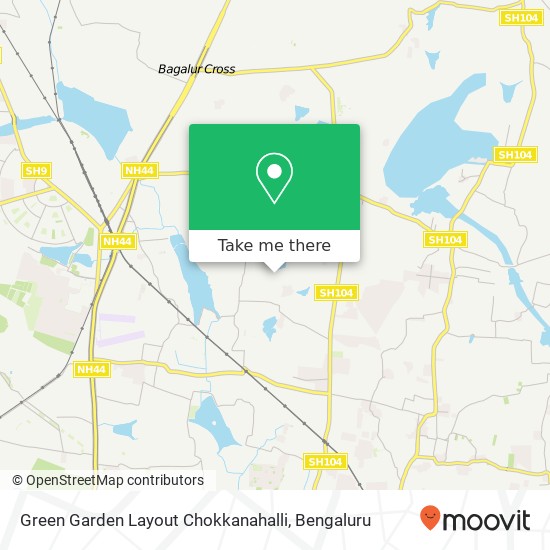 Green Garden Layout Chokkanahalli map