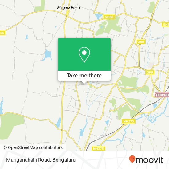 Manganahalli Road map