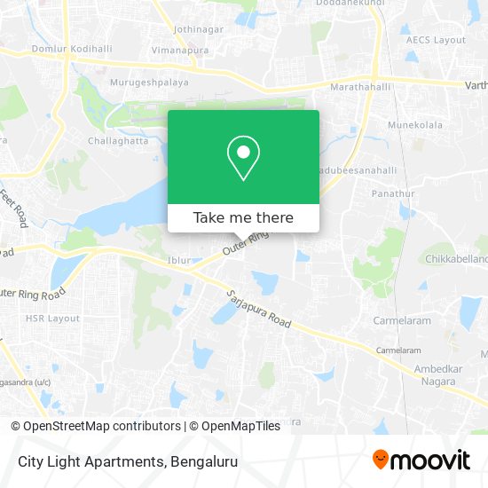City Light Apartments map