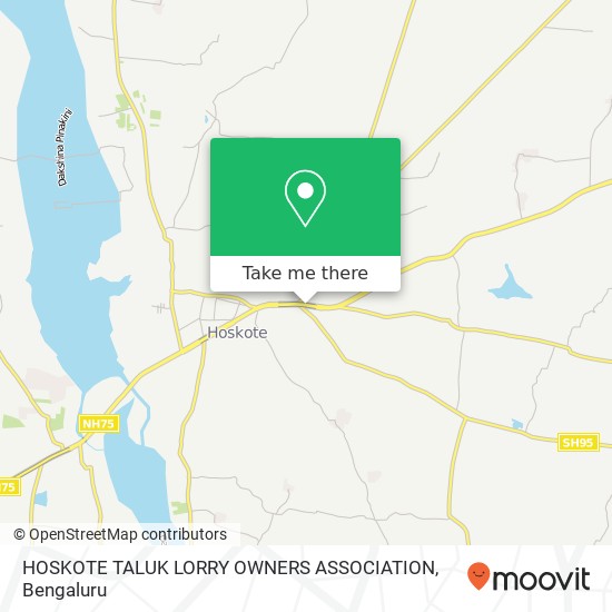 HOSKOTE TALUK LORRY OWNERS ASSOCIATION map