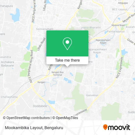 Mookambika Layout map