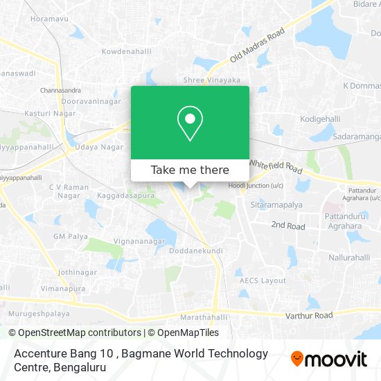 Accenture Bang 10 , Bagmane World Technology Centre map