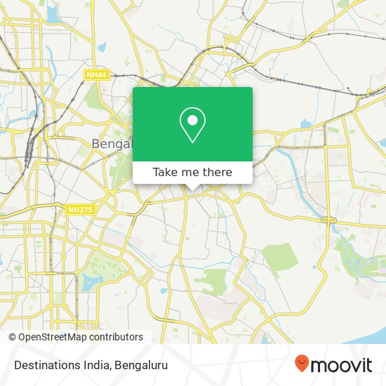 Destinations India map