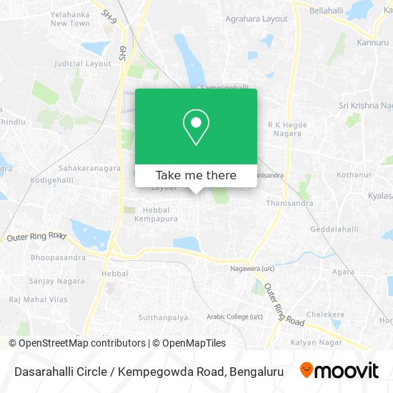 Dasarahalli Circle / Kempegowda Road map