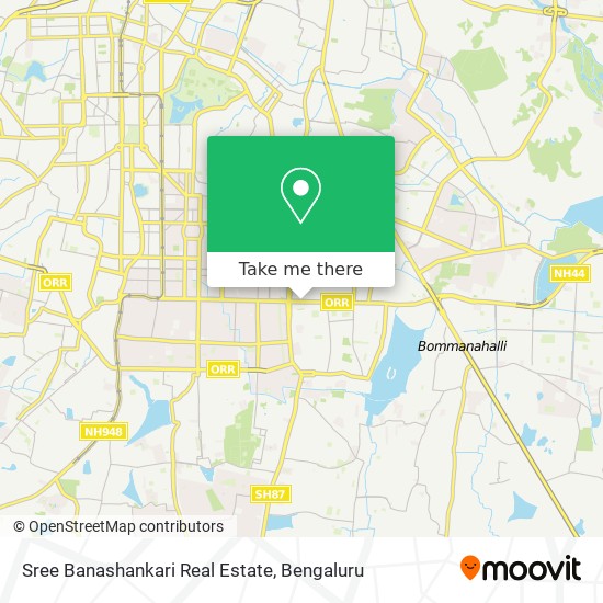 Sree Banashankari Real Estate map