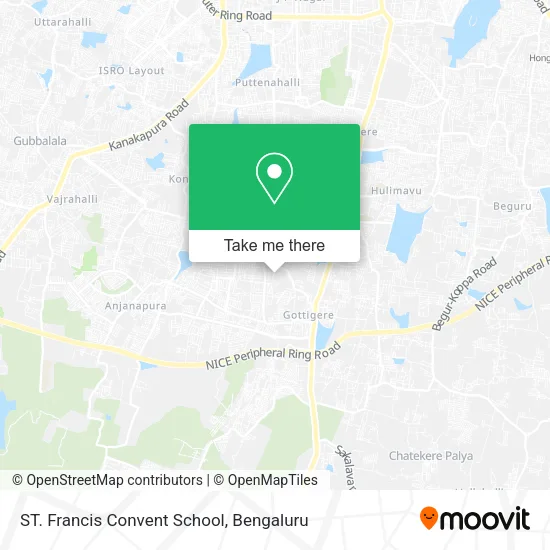 ST. Francis Convent School map