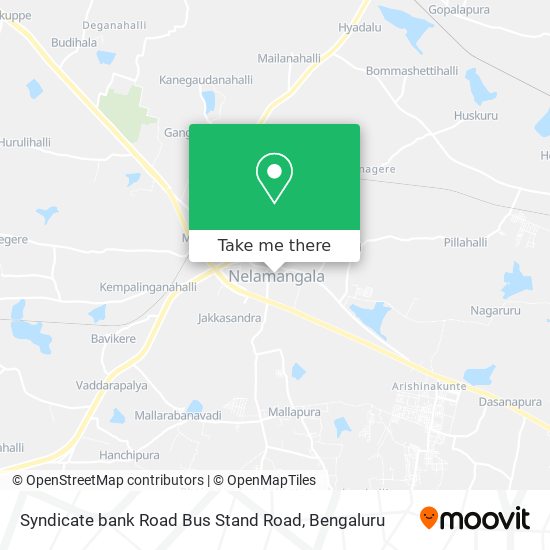 Syndicate bank Road Bus Stand Road map