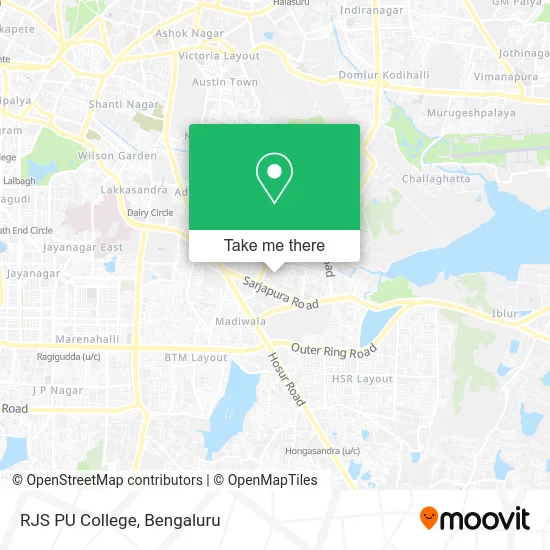 RJS PU College map